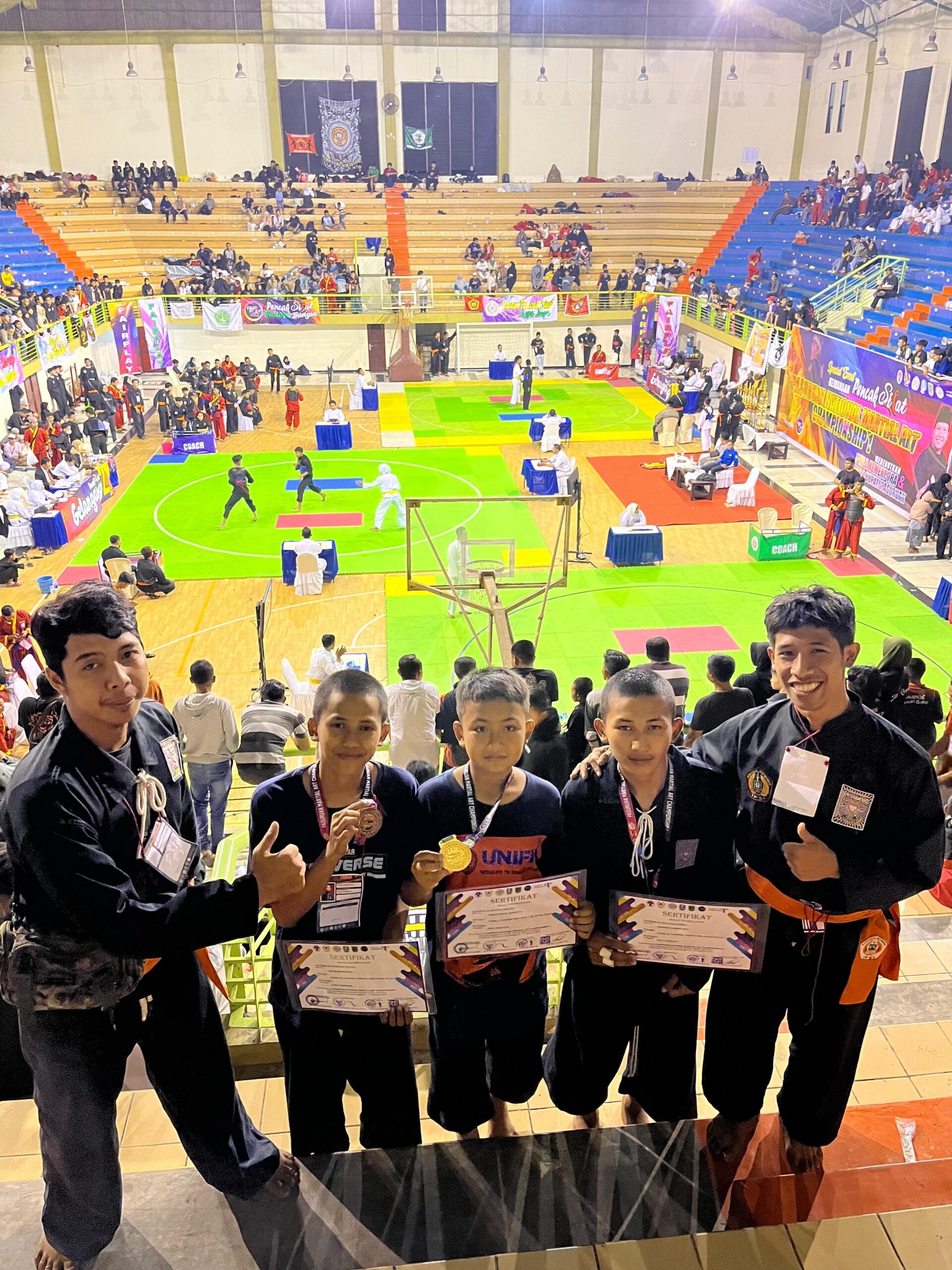 Siswa Kontingen PSHT Pandaan Raih Medali Emas Lomba Pencak Silat dalam