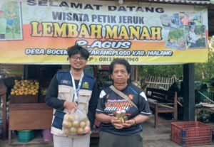 Mahasiswa KKN Perkuat Branding Sabun Cuci Piring Berbahan Limbah Kulit Jeruk di Wisata Petik Jeruk Lembah Manah