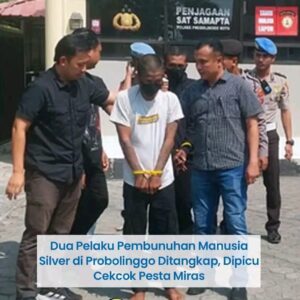 Dua Pelaku Pembunuhan Manusia Silver di Probolinggo Kota Ditangkap, Satu Masih Buron